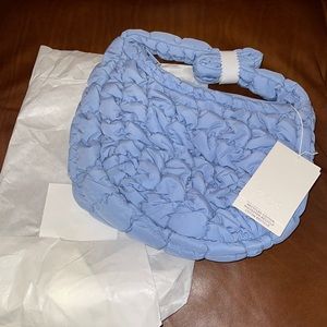 NWT COS mini quilted light blue puffer bag